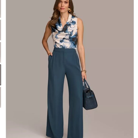 Donna Karan New York Donna Karan Women's Pleated Wide-Leg Pants - Brand New - Picture 3 of 6